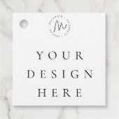 スクエアカスタムメッセージカード フェイバータグ (正面)