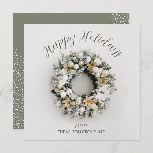 スクエアクリスマスリース事業 シーズンカード (正面/裏面)