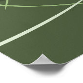 スクエアグリーンパンプキンキッチンウォールデコール ポスター (角)