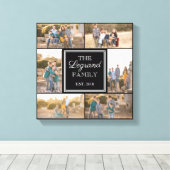 スクエアコラージュカスタムフォトキャンバスプリント キャンバスプリント (インサイチュ (ウッドフロア))