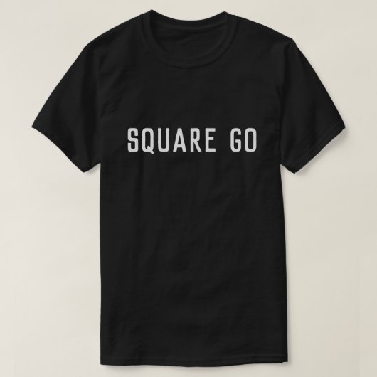 スクエアゴースコティッシュことわざ Tシャツ (デザイン正面)