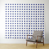 スクエアサファイアジェムストーンブルー タペストリー (インサイチュ(横))