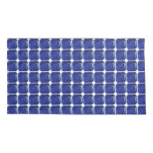 スクエアサファイアジェムストーンブルー 枕カバー (裏面-左)