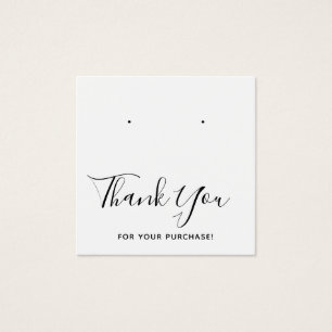 スクエアサンキューイヤリングディスプレイカード