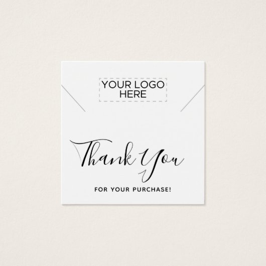 スクエアサンキューネックレスディスプレイカード (正面)