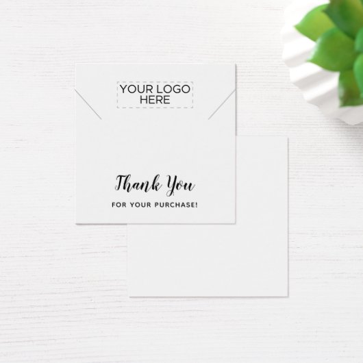 スクエアサンキューネックレスディスプレイカード (デスク)