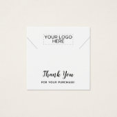 スクエアサンキューネックレスディスプレイカード (正面)