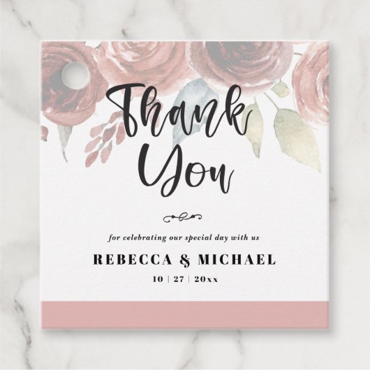 スクエアサンキューメッセージカード フェイバータグ (正面)