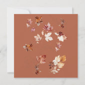 スクエアシナモンオータムブライダルブランチ&バブリー 招待状 (裏面)