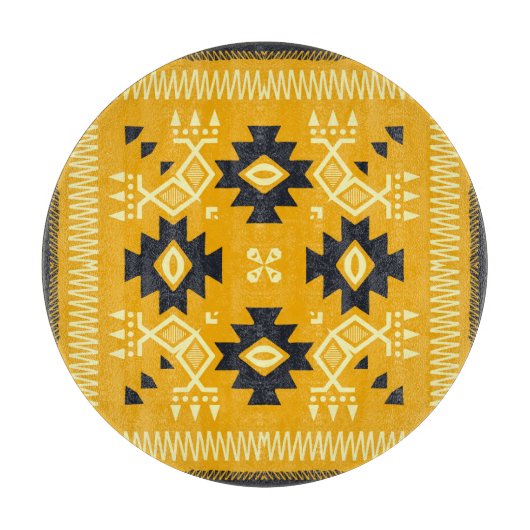 スクエアショール、ペイズリーフローラろうけつ染め。 カッティングボード (正面)