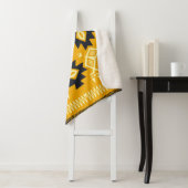 スクエアショール、ペイズリーフローラろうけつ染め。 シェルパブランケット (インサイチュ)