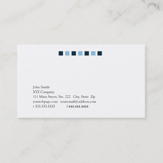 スクエアシンプル 名刺 (正面)