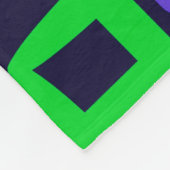 スクエアジオメト絵画リのシームレスなデザイングラフィック フリースブランケット (角)