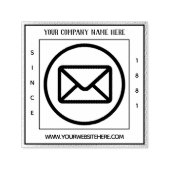 スクエアスタンプロゴ会社名開始年 セルフインキングスタンプ (デザイン)