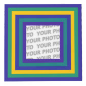 スクエアストライプフレーム2 +写真 フォトキューブ (右)