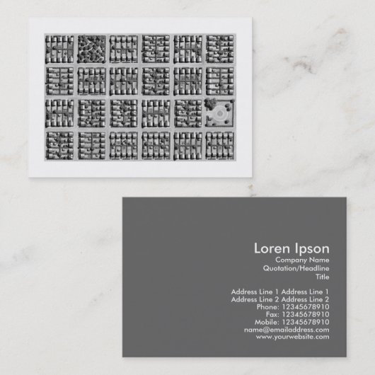 スクエアタウン、ミニアートワーク 名刺 (正面/裏面)