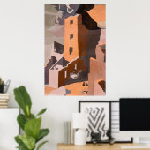 スクエアタワーハウスアットメサヴェルデ,コロラド ポスター (ホームオフィス)