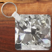 スクエアダイヤモンドキーチェーン キーホルダー (正面)