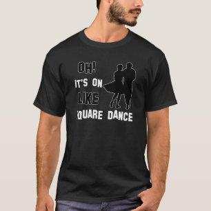 スクエアダンスのデザイン Tシャツ