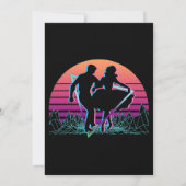 スクエアダンススクエア踊りレトロ 招待状 (裏面)