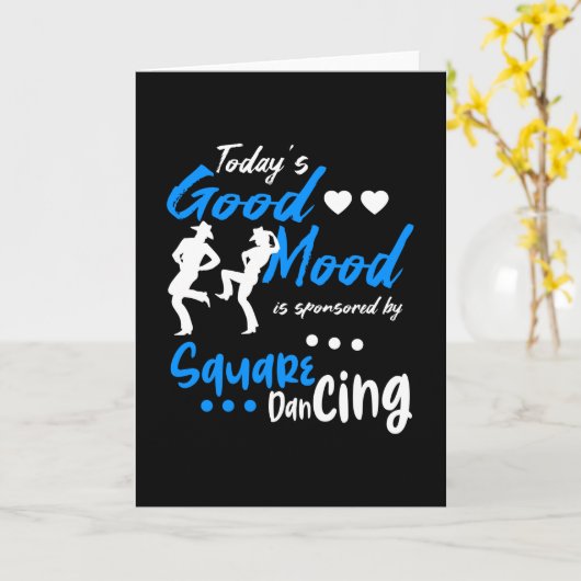 スクエアダンススクエア踊り カード (黄色い花)