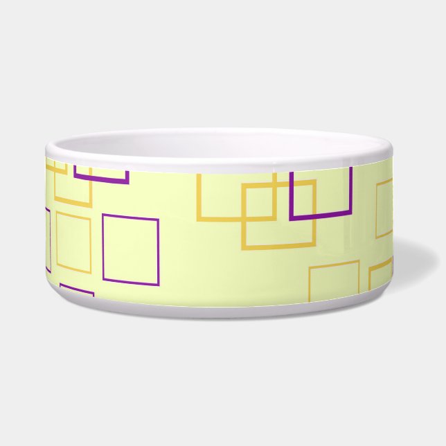 スクエアダンスセラミックペットボウル ボウル (正面)
