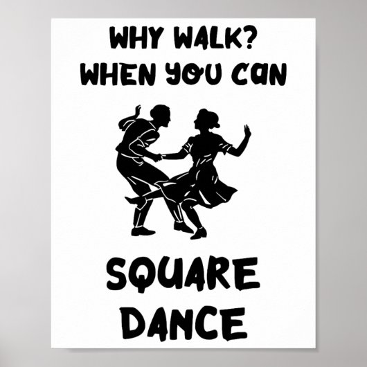 スクエアダンスハウスクウェアダンサースクエア踊り ポスター (正面)