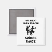 スクエアダンスハウスクウェアダンサースクエア踊り マグネット (正面/裏面)