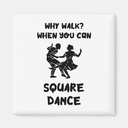 スクエアダンスハウスクウェアダンサースクエア踊り マグネット (正面)