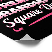 スクエアダンスフォーカップルズフォークダンサーグランマグラン ポスター (角)