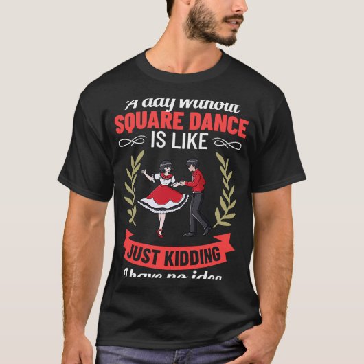 スクエアダンスミュージックコーラーズダンサー Tシャツ (正面)