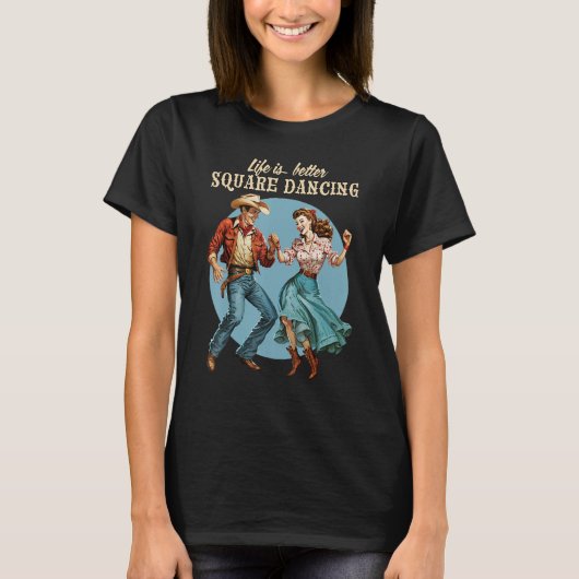 スクエアダンス カントリーウエスタンダンス Tシャツ (正面)