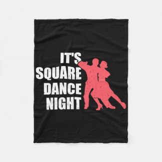 スクエアダンス フリースブランケット