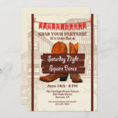 スクエアダンス 招待状 (正面/裏面)