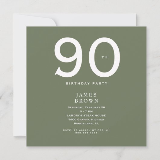 スクエアダークセージ90thバースデーパーティー (正面)