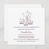 スクエアティーセットブライダルシャワー招待状 招待状 (正面/裏面)