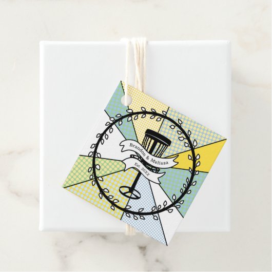 スクエアディスクゴルフをテーマにした フェイバータグ (インサイチュ)