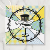 スクエアディスクゴルフをテーマにした フェイバータグ (正面)