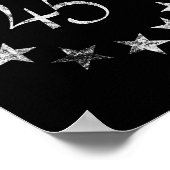 スクエアトランプベッツィロス国旗2020 2024秒針 ポスター (角)