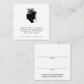 スクエアドクターのアポイントメントのアラーム 予約カード (正面/裏面)