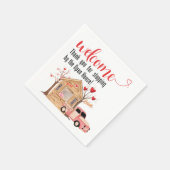 スクエアナプキンス – オープンハウスヴァレンティンズトラック スタンダードカクテルナプキン (角)