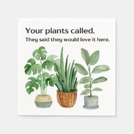 スクエアナプキンズ – オープンハウス"ハウスプラント" スタンダードカクテルナプキン