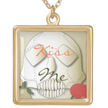 スクエアネックレス金ゴールド