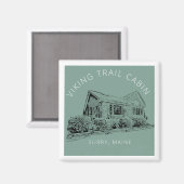 スクエアバイキングトレイルキャビン冷蔵庫用マグネット マグネット (正面/裏面)