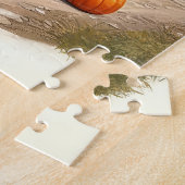 スクエアパズルオールドレッドトラックカントリーロードダシュンド ジグソーパズル (側面)