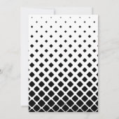 スクエアパターン同窓会招待状 招待状 (裏面)