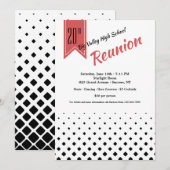 スクエアパターン同窓会招待状 招待状 (正面/裏面)