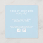 スクエアパティシシェフウォーターカラーベーキング成分 スクエア名刺 (裏面)