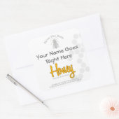 スクエアパーソナライズされたハニーボトルカスタムラベル スクエアシール (封筒)