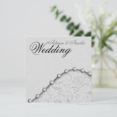 スクエアパールの結婚式招待状 招待状 (スタンド正面)